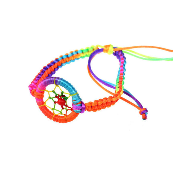 1PC Fashion Leather Cute Charm Campanula Dream Catcher Bracelet