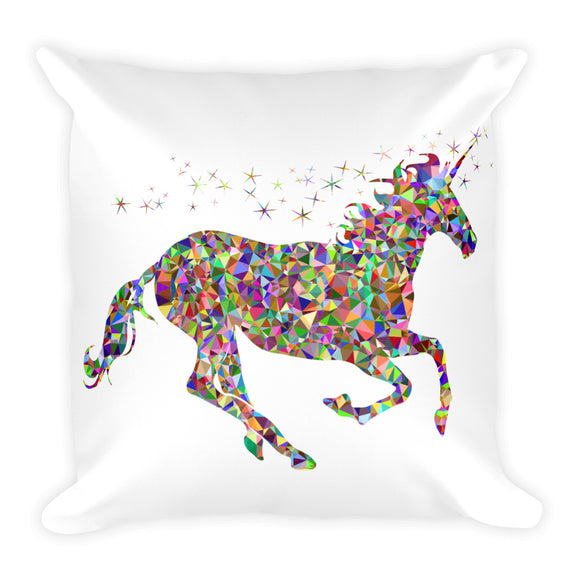 Pillow & Pillowcase: Leave A Little Sparkle Unicorn Square Throw Pillow - Shop Cali & Cole