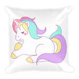 Pillow & Pillowcase: Sweet Unicorn Square Throw Pillow Child Teen Bedding - Shop Cali & Cole