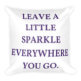 Pillow & Pillowcase: Leave A Little Sparkle Unicorn Square Throw Pillow - Shop Cali & Cole