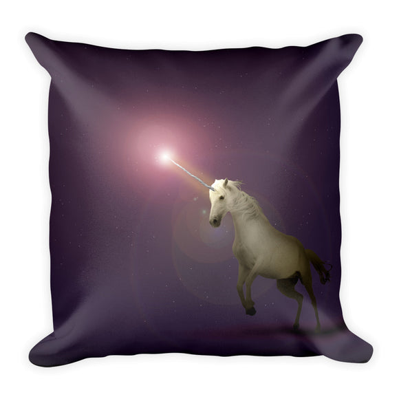 Pillow & Pillowcase: Galaxy Unicorn Horn Square Throw Pillow - Shop Cali & Cole