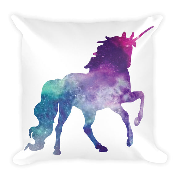 Pillow & Pillowcase: Believe in Unicorns -Unicorn Galaxy Square Throw Pillow - Shop Cali & Cole
