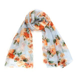 Rose Scarf Womens 2016 Fashion Voile Long Stole Scarves Shawl Scarf Ladies - Shop Cali & Cole