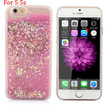 Hot! Bling Colorful Dynamic Liquid Glitter Sand Quicksand Star Hard Back Cover Clear Case For Iphone 5 5s SE 6 6s 6 Plus 6s Plus - Shop Cali & Cole