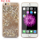 Hot! Bling Colorful Dynamic Liquid Glitter Sand Quicksand Star Hard Back Cover Clear Case For Iphone 5 5s SE 6 6s 6 Plus 6s Plus - Shop Cali & Cole