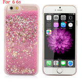 Hot! Bling Colorful Dynamic Liquid Glitter Sand Quicksand Star Hard Back Cover Clear Case For Iphone 5 5s SE 6 6s 6 Plus 6s Plus - Shop Cali & Cole
