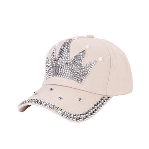 New Fashion Unisex Baseball Cap Rhinestone Crown Shaped Boy Girls Snapback Hat Casquette hat Sports Outdoors Cap - Shop Cali & Cole