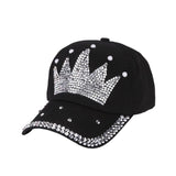 New Fashion Unisex Baseball Cap Rhinestone Crown Shaped Boy Girls Snapback Hat Casquette hat Sports Outdoors Cap - Shop Cali & Cole