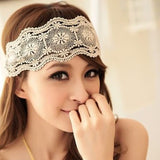 Women Hair Accessories Lace Headband Retro Hair Band Wide Headwraps Accessories #LWN - Shop Cali & Cole