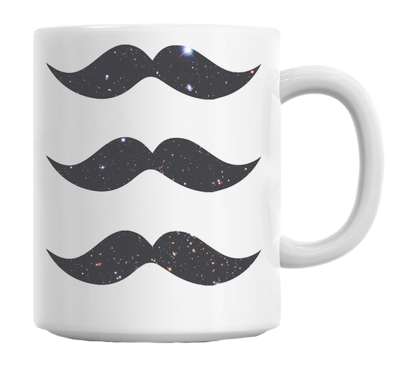 Galaxy Moustache Mug - Shop Cali & Cole
