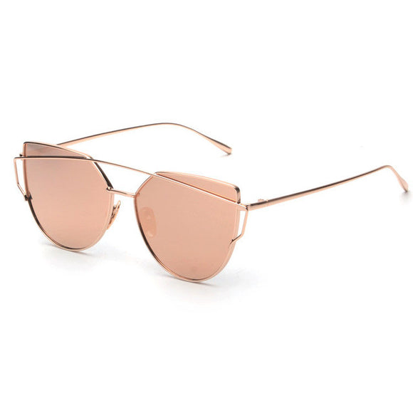 NEW Brand Designer Women Sunglasses Metal Frame Flat Sun glasses Vintage Mirror Shades ss495 - Shop Cali & Cole