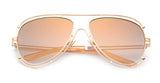 ROYAL GIRL New Fashion Women Sunglasses Brand Designer Metal Frame Sun Glasses Retro Gradient Glasses UV400 ss394 - Shop Cali & Cole