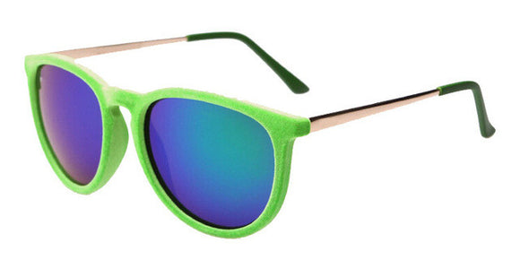 ROYAL GIRL New Round Sunglasses Women Velvet sunglasses Men Women Vintage Keyhole Glasses Oculos De Sol Retro Sun glass SS067 - Shop Cali & Cole