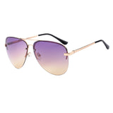 ROYAL GIRL Quality Women Rimless Sunglasses Classic Brand Designer Chic Sunnies Summer Style Female Rivet Shades UV400 ss097 - Shop Cali & Cole