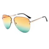ROYAL GIRL Quality Women Rimless Sunglasses Classic Brand Designer Chic Sunnies Summer Style Female Rivet Shades UV400 ss097 - Shop Cali & Cole
