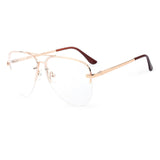 ROYAL GIRL Quality Women Rimless Sunglasses Classic Brand Designer Chic Sunnies Summer Style Female Rivet Shades UV400 ss097 - Shop Cali & Cole