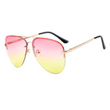 ROYAL GIRL Quality Women Rimless Sunglasses Classic Brand Designer Chic Sunnies Summer Style Female Rivet Shades UV400 ss097 - Shop Cali & Cole