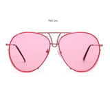 ROYAL GIRL Retro Brand Women Sunglasses Oversize Pilot Rimless 2017 Hot Summer Ombre Glasses ss627 - Shop Cali & Cole