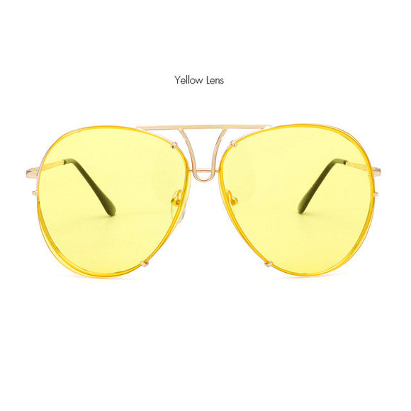 ROYAL GIRL Retro Brand Women Sunglasses Oversize Pilot Rimless 2017 Hot Summer Ombre Glasses ss627 - Shop Cali & Cole