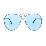 ROYAL GIRL Retro Brand Women Sunglasses Oversize Pilot Rimless 2017 Hot Summer Ombre Glasses ss627 - Shop Cali & Cole
