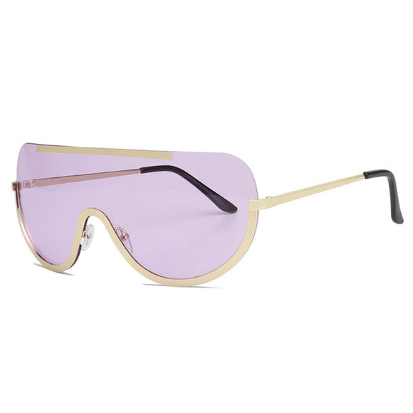 ROYAL GIRL Retro Inspired Women Sunglasses Oversize Shield Metal Half Frame Eyeglasses Frame ss622 - Shop Cali & Cole