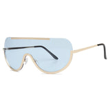 ROYAL GIRL Retro Inspired Women Sunglasses Oversize Shield Metal Half Frame Eyeglasses Frame ss622 - Shop Cali & Cole