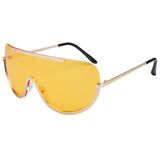 ROYAL GIRL Retro Inspired Women Sunglasses Oversize Shield Metal Half Frame Eyeglasses Frame ss622 - Shop Cali & Cole