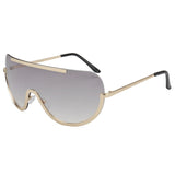ROYAL GIRL Retro Inspired Women Sunglasses Oversize Shield Metal Half Frame Eyeglasses Frame ss622 - Shop Cali & Cole