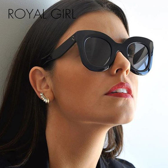 ROYAL GIRL Vintage Sunglasses Butterfly Style Women Brand Designer chunky Glasses for ladies ss223 - Shop Cali & Cole