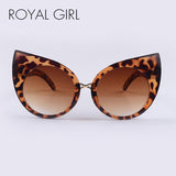 ROYAL GIRL Women Cat Eye Sunglasses Vintage Acetate Shades Gradient Round Lens ss316 - Shop Cali & Cole