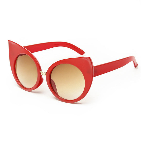 ROYAL GIRL New Fashion Exaggeration Cat Eye Sunglasses Women Vintage Brand Designer Metal Frame Glasses ss443 - Shop Cali & Cole