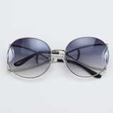 ROYAL GIRL Unique Women Sunglasses Retro Oval Glasses shades New Metal Frame Gradient Brown Film ss112 - Shop Cali & Cole