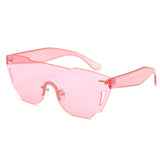 ROYAL GIRL Rimless Sunglasses Women Acetate Candy tinting UV 400 Glasses ss043 - Shop Cali & Cole