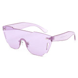 ROYAL GIRL Rimless Sunglasses Women Acetate Candy tinting UV 400 Glasses ss043 - Shop Cali & Cole