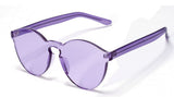 ROYAL GIRL Top Quality Transparent Glasses Round frame Candy Sunglasses Chunky Sun Shades female ss297 - Shop Cali & Cole