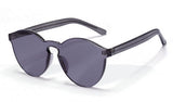 ROYAL GIRL Top Quality Transparent Glasses Round frame Candy Sunglasses Chunky Sun Shades female ss297 - Shop Cali & Cole