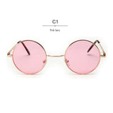 ROYAL GIRL New Retro Brand Women Alloy Frame Glasses Round Sunglasses UV400 ss167 - Shop Cali & Cole
