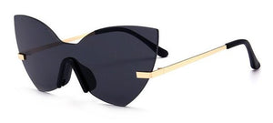 ROYAL GIRL New Rimless Cat Eye Women Sunglasses Brand Designer Retro Oversized Frame For Ladies ss513 - Shop Cali & Cole