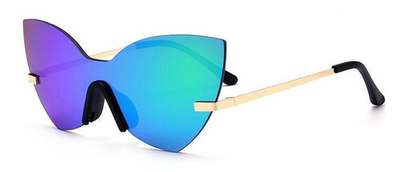 ROYAL GIRL New Rimless Cat Eye Women Sunglasses Brand Designer Retro Oversized Frame For Ladies ss513 - Shop Cali & Cole