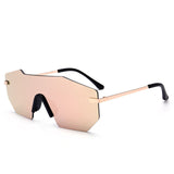 ROYAL GIRL Women Sunglasses 2017 New Brand Designer Unique Rimless Mirrored Lens Oversized Glasses ss501 - Shop Cali & Cole