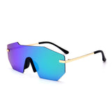 ROYAL GIRL Women Sunglasses 2017 New Brand Designer Unique Rimless Mirrored Lens Oversized Glasses ss501 - Shop Cali & Cole