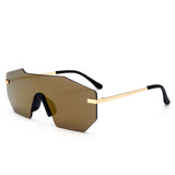 ROYAL GIRL Women Sunglasses 2017 New Brand Designer Unique Rimless Mirrored Lens Oversized Glasses ss501 - Shop Cali & Cole