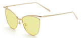 ROYAL GIRL Women Cat Eye Sunglasses Classic Brand Designer Sunglasses Coating Mirror Flat Panel Lens ss469 - Shop Cali & Cole