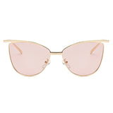 ROYAL GIRL Women Cat Eye Sunglasses Classic Brand Designer Sunglasses Coating Mirror Flat Panel Lens ss469 - Shop Cali & Cole