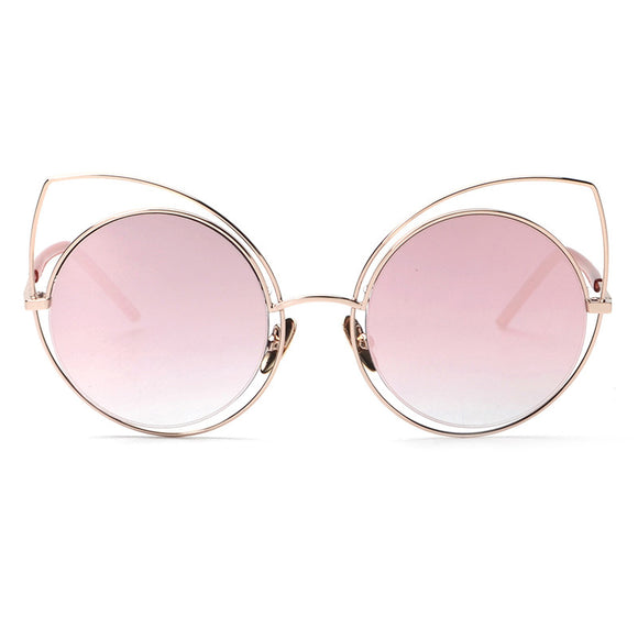 ROYAL GIRL Cat Eye Sunglasses Women Vintage Fashion Mirrored Sun Glasses Unique Ladies Oculos ss717 - Shop Cali & Cole