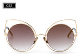 ROYAL GIRL Cat Eye Sunglasses Women Vintage Fashion Mirrored Sun Glasses Unique Ladies Oculos ss717 - Shop Cali & Cole