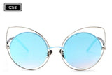 ROYAL GIRL Cat Eye Sunglasses Women Vintage Fashion Mirrored Sun Glasses Unique Ladies Oculos ss717 - Shop Cali & Cole