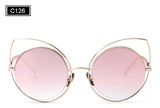 ROYAL GIRL Cat Eye Sunglasses Women Vintage Fashion Mirrored Sun Glasses Unique Ladies Oculos ss717 - Shop Cali & Cole