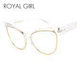 ROYAL GIRL Newest Cat Eye Eyeglasses Frames Women Glasses Brand Designer Optical Glasses With Bag SS021 - Shop Cali & Cole