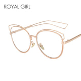 ROYAL GIRL High quality Eyeglasses frames women metal Optical glasses Cat eye spectacle frames ss128 - Shop Cali & Cole